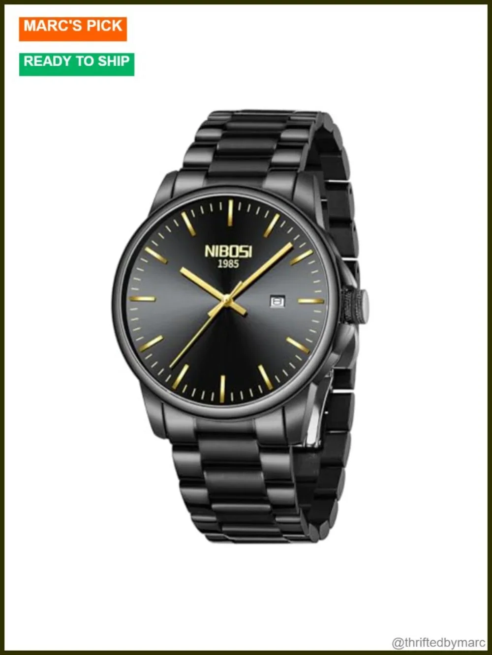 Analog Quartz Stainless Steel Men's Business Watch Day-Date